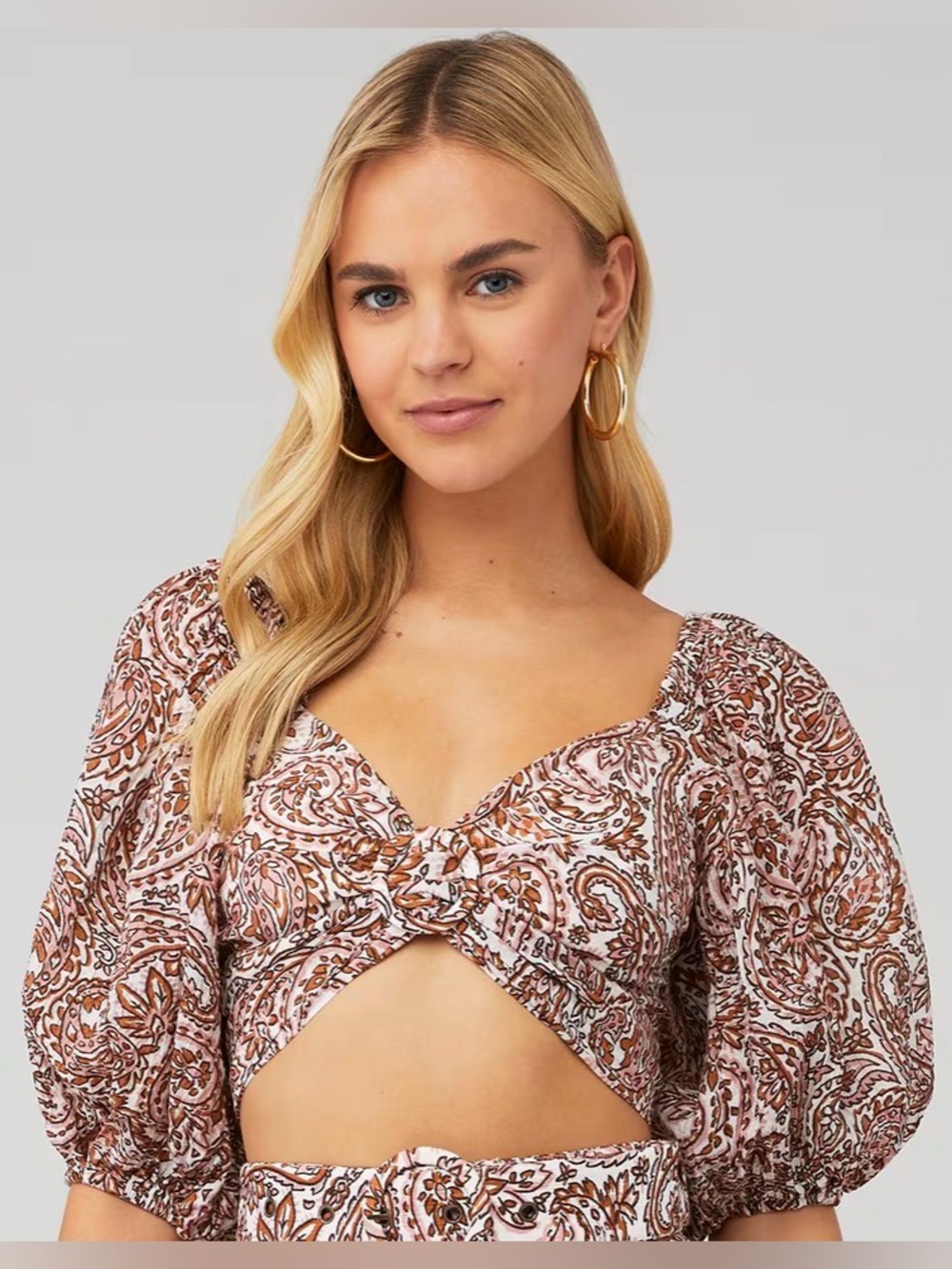 MINKPINK JEDDA CROP BLOUSE